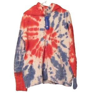 Women's The Bradford Exchange Full Zip Tie Dye Hoodie Jacket American Pride